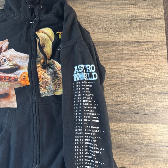 Size 2XL - Travis Scott Look Mom I Can Fly Zip Hoodie - Picture 2 of 4